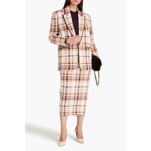 NWTs Zimmermann Plaid Tailored Blazer Jacket